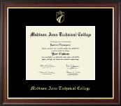 Madison Area Technical College Gold Embossed Diploma Frame in Studio Gold