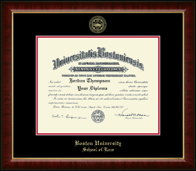 Boston University diploma frame - Gold Embossed Diploma Frame in Murano