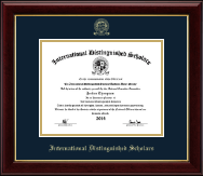 International Distinguished Scholars Honor Society Gold Embossed Certificate Frame in Gallery