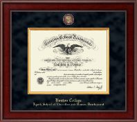 Boston College Presidential Masterpiece Diploma Frame in Jefferson