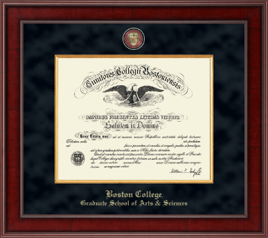 Boston College diploma frame - Presidential Masterpiece Diploma Frame in Jefferson