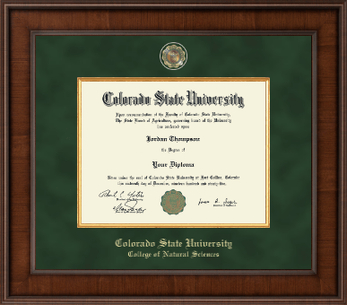 Colorado State University diploma frame - Presidential Masterpiece Diploma Frame in Madison