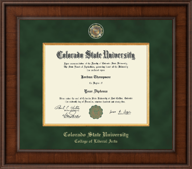 Colorado State University diploma frame - Presidential Masterpiece Diploma Frame in Madison