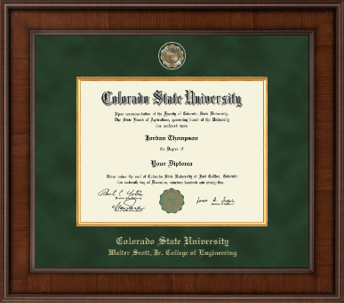 Colorado State University diploma frame - Presidential Masterpiece Diploma Frame in Madison