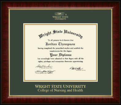 Wright State University diploma frame - Gold Embossed Diploma Frame in Murano