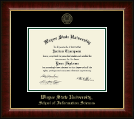 Wayne State University diploma frame - Gold Embossed Diploma Frame in Murano