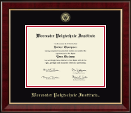 Worcester Polytechnic Institute diploma frame - Gold Embossed Diploma Frame in Murano
