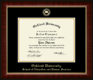 Oakland University Masterpiece Medallion Diploma Frame in Murano