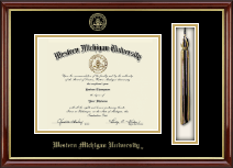 Western Michigan University diploma frame - Tassel & Cord Diploma Frame in Southport Gold
