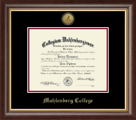 Muhlenberg College diploma frame - Gold Engraved Medallion Diploma Frame in Hampshire