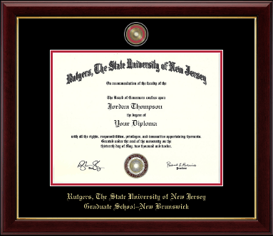 Rutgers University diploma frame - Masterpiece Medallion Diploma Frame in Gallery