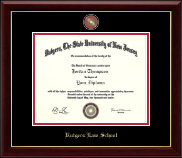 Rutgers University diploma frame - Masterpiece Medallion Law Diploma Frame in Gallery