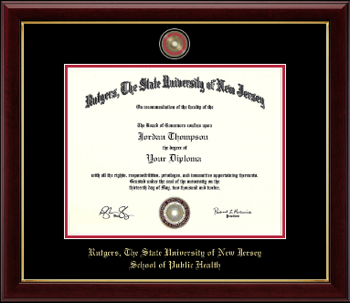 Rutgers University diploma frame - Masterpiece Medallion Diploma Frame in Gallery