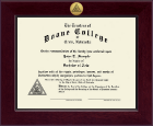 Doane College Century Gold Engraved Diploma Frame in Cordova