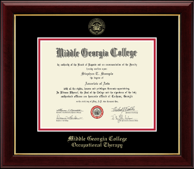 Middle Georgia College diploma frame - Gold Embossed Diploma Frame in Gallery