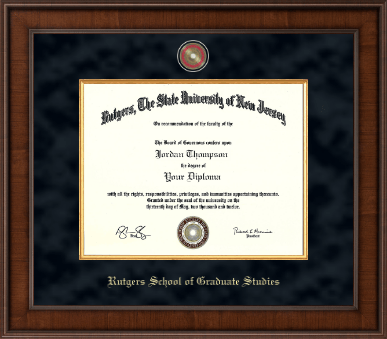 Rutgers University diploma frame - Presidential Masterpiece Diploma Frame in Madison