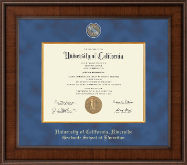University of California Riverside diploma frame - Presidential Masterpiece Diploma Frame in Madison