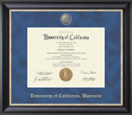 University of California Riverside Regal Edition Diploma Frame in Noir