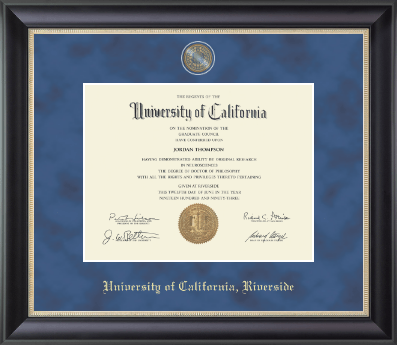 University of California Riverside diploma frame - Regal Edition Diploma Frame in Noir