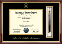 University of Maine at Augusta diploma frame - Tassel & Cord Diploma Frame in Southport Gold