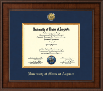 University of Maine at Augusta diploma frame - Presidential Gold Engraved Diploma Frame in Madison