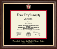 Texas Tech University Health Sciences Center diploma frame - Gold Engraved Medallion Diploma Frame in Hampshire