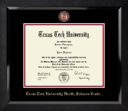 Texas Tech University Health Sciences Center Masterpiece Medallion Diploma Frame in Eclipse