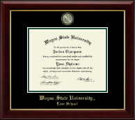 Wayne State University diploma frame - Masterpiece Medallion Diploma Frame in Gallery