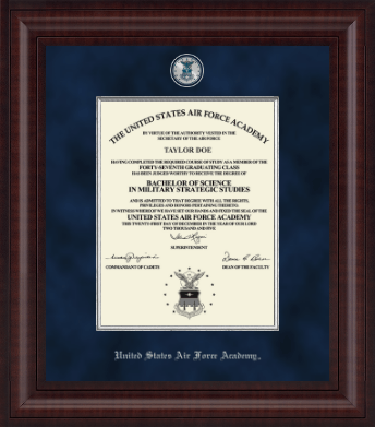 United States Air Force Academy diploma frame - Presidential Masterpiece Diploma Frame in Premier