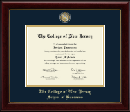 The College of New Jersey diploma frame - Masterpiece Medallion Diploma Frame in Gallery