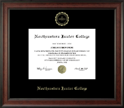 Northeastern Junior College diploma frame - Gold Embossed Diploma Frame in Studio