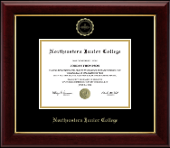 Northeastern Junior College diploma frame - Gold Embossed Diploma Frame in Gallery