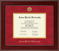 Azusa Pacific University Presidential Gold Engraved Diploma Frame in Jefferson