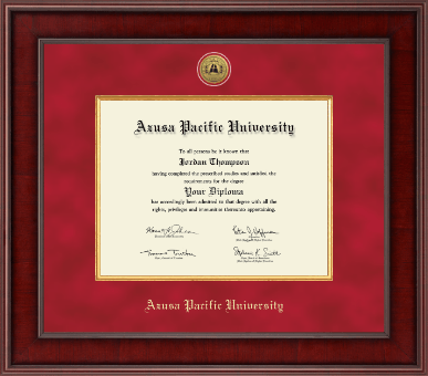 Azusa Pacific University diploma frame - Presidential Gold Engraved Diploma Frame in Jefferson