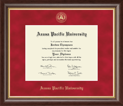 Azusa Pacific University diploma frame - Gold Embossed Diploma Frame in Hampshire