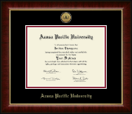 Azusa Pacific University Gold Engraved Medallion Diploma Frame in Murano