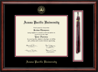 Azusa Pacific University diploma frame - Tassel & Cord Diploma Frame in Southport