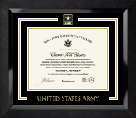 United States Army Spirit Medallion Certificate Frame in Eclipse