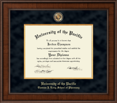 University of the Pacific diploma frame - Presidential Masterpiece Diploma Frame in Madison