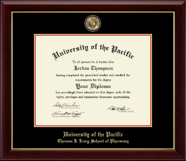 University of the Pacific diploma frame - Masterpiece Medallion Diploma Frame in Gallery