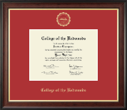 College of the Redwoods diploma frame - Gold Embossed Diploma Frame in Studio Gold