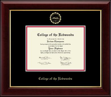 College of the Redwoods diploma frame - Gold Embossed Diploma Frame in Gallery