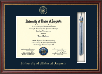 University of Maine at Augusta diploma frame - Tassel & Cord Diploma Frame in Newport