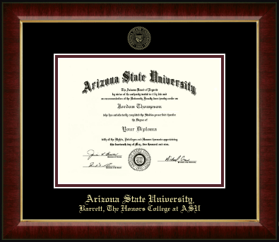 Arizona State University diploma frame - Gold Embossed Diploma Frame in Murano