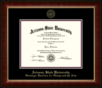 Arizona State University diploma frame - Gold Embossed Diploma Frame in Murano