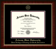 Arizona State University Gold Embossed Diploma Frame in Murano