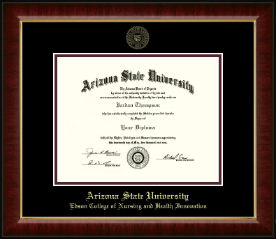 Arizona State University diploma frame - Gold Embossed Diploma Frame in Murano