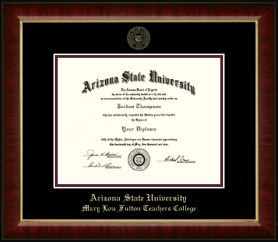 Arizona State University diploma frame - Gold Embossed Diploma Frame in Murano