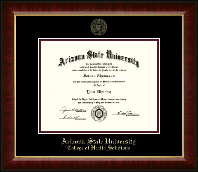 Arizona State University diploma frame - Gold Embossed Diploma Frame in Murano