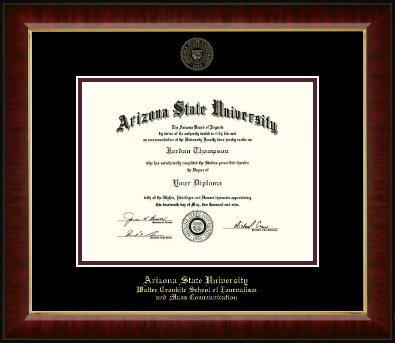 Arizona State University diploma frame - Gold Embossed Diploma Frame in Murano